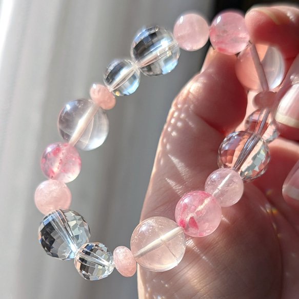 NEW💎✨️Limited／大粒ピンク セリサイトインローズクォーツ