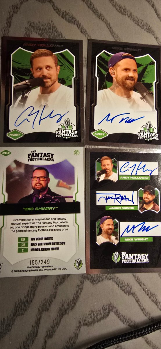 DerickShipley's tweet photo. Didn't get #55 but I'll take #155. Awesome cards guys! @AndyHolloway @FFHitman @JasonMoore @TheFFBallers https://t.co/ojNtd3uYfQ