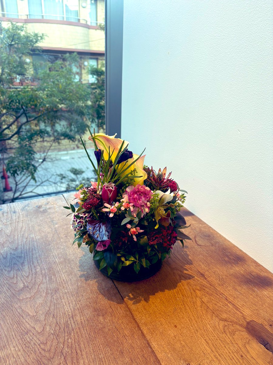 昨日のお花。創作意欲が花にいってしまうこの頃。