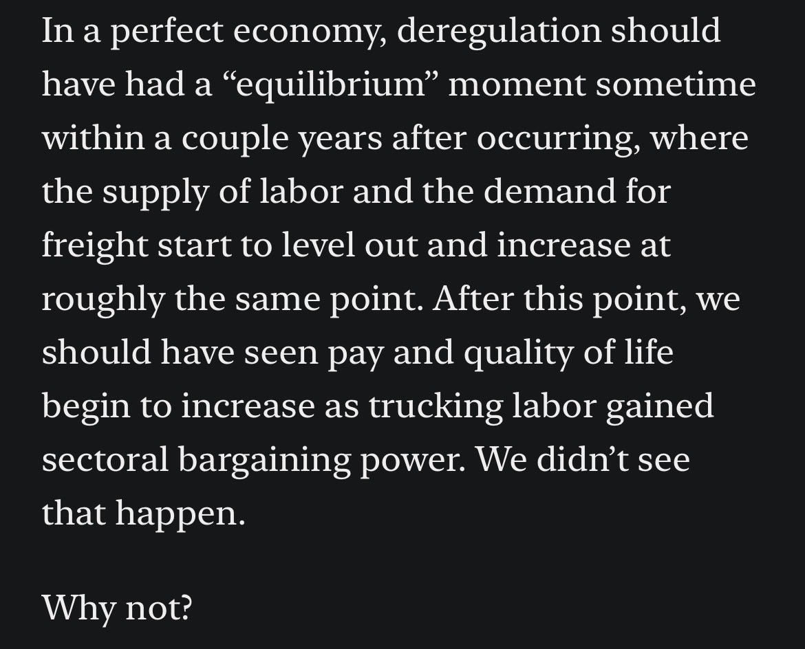 kurtwshaffer's tweet photo. My newest: American trucking is changing. Thirty years of trends are done. What comes next is anyone’s guess. I don’t feel good about it. https://t.co/X4Ll2ejlz5