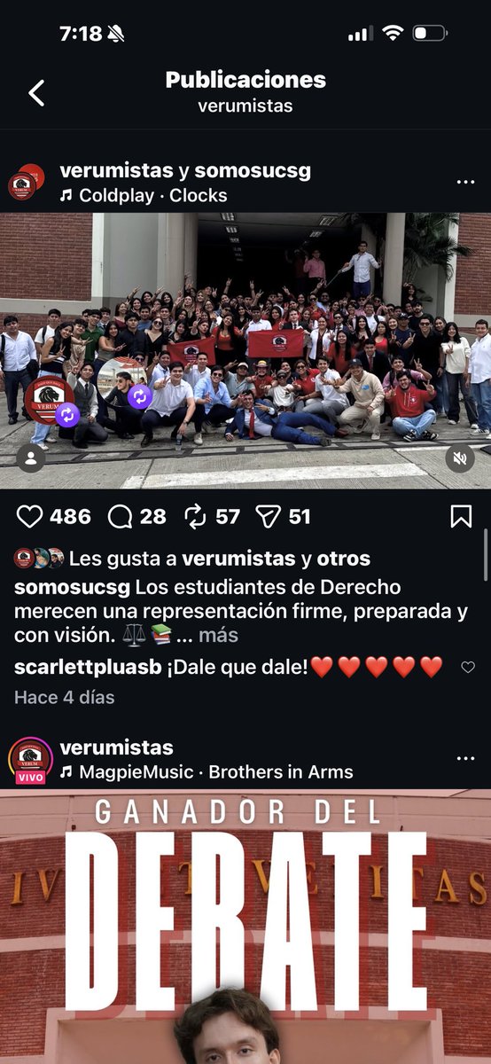 Hace 26 años fundamos nuestro amado movimiento, los últimos años fueron muy duros, derrota tras derrota, sin embargo ellos  nunca dejaron de creer y hoy contra viento y marea lograron su gran merecida victoria . No podemos estar más orgullosos de ustedes. <a href="/Verumistas/">Verum 1999</a>