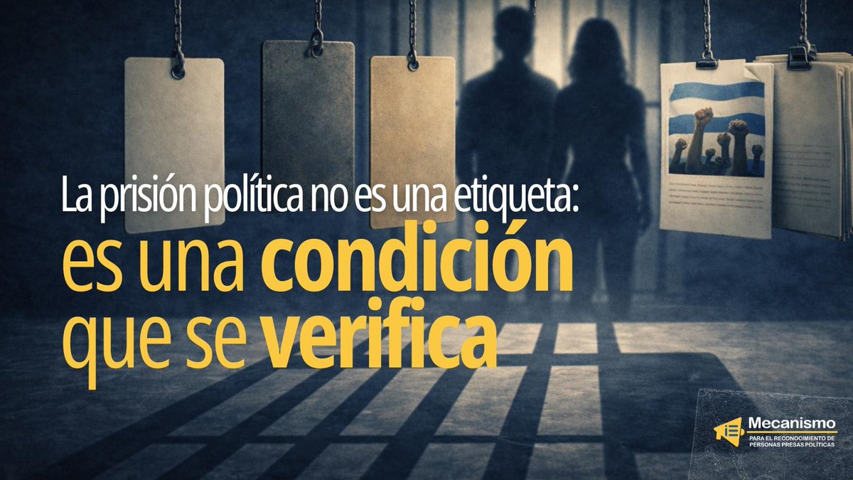 ¿Qué es una persona presa política en Nicaragua?

No es una etiqueta ni una opinión.
Es una condición verificable, basada en ⚖️ criterios jurídicos objetivos y 📊 análisis del contexto político.

La prisión política existe cuando el sistema de justicia se usa con fines políticos.
