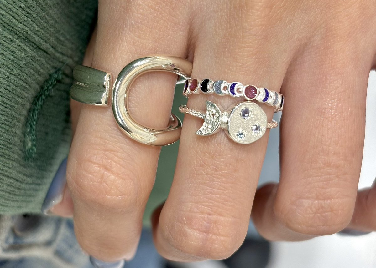 2/7 New arrival !! 月や星の天体モチーフリングの新作🌕🌗