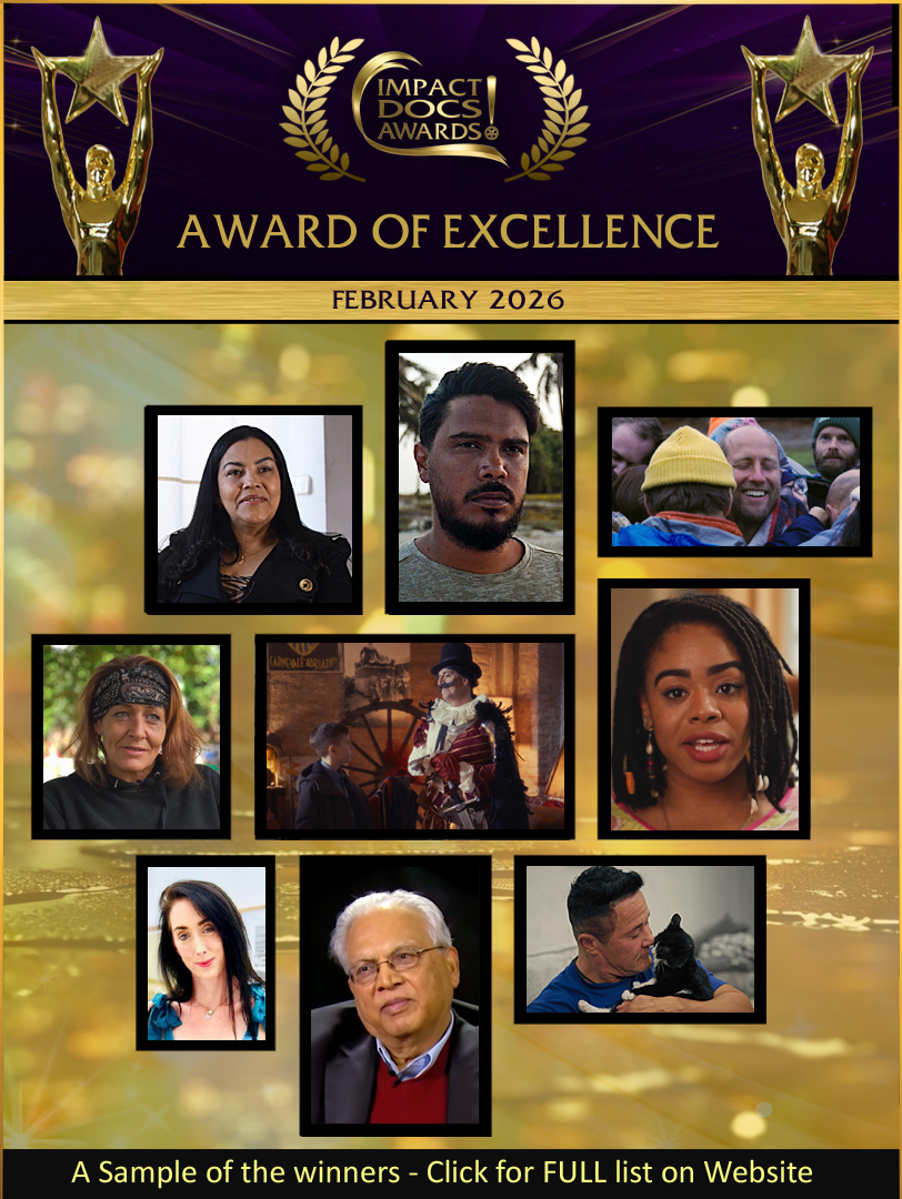 impactdocsaward's tweet photo. Congratulations to the AWARD OF EXCELLENCE winners! In the art of documentary storytelling, your work sets a high bar for creativity and craft. We celebrate your achievement, and offer gratitude for the IMPACT that you make.
See them here: https://t.co/Vh375eDL09 https://t.co/8CPlhvgPYb