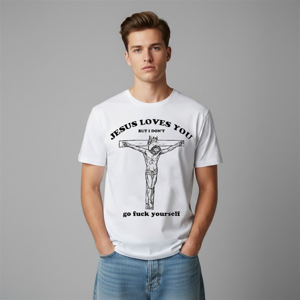 GrishkoFashion's tweet photo. ๐ฅ Future rocks the "Jesus Loves You But I Donโt Shirt"โ bold vibe straight from the rap legend! ๐ Perfect streetwear statement blending hip-hop swagger with edgy faith-inspired design.
Grab yours now: https://t.co/jN5aNwOf2x
#FutureShirt #JesusLovesYouButIDont #RapMerch #Grishko