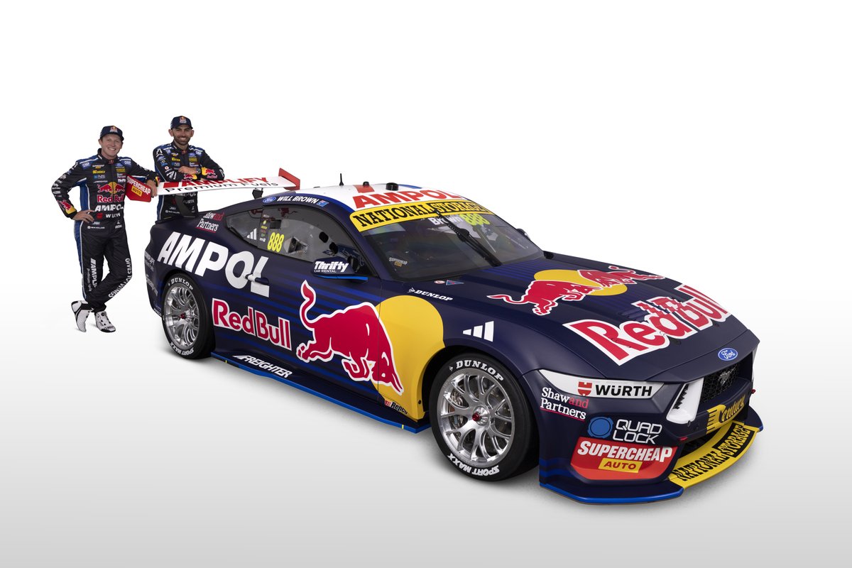 supercars's tweet photo. The @redbullampol 🤝 @FordRacing era is HERE
 
Introducing the 2026 Red Bull Ampol Racing Ford Mustang!

#RepcoSC #Supercars https://t.co/TcD4sgcuRL