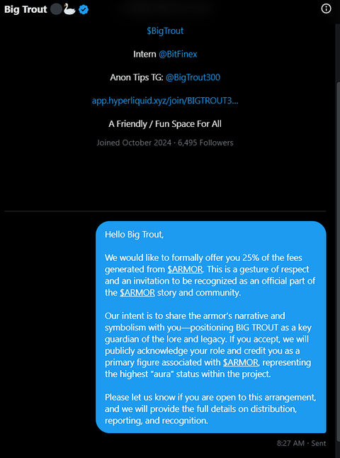 theARMORsol's tweet image. We will formally coordinate with Big Trout and The White Whale to establish a partnership under $ARMOR. Each will receive 25% of the fees, totaling 50% allocated to our runners. The remaining 50% will be reserved for ongoing community rewards, incentives, and project…