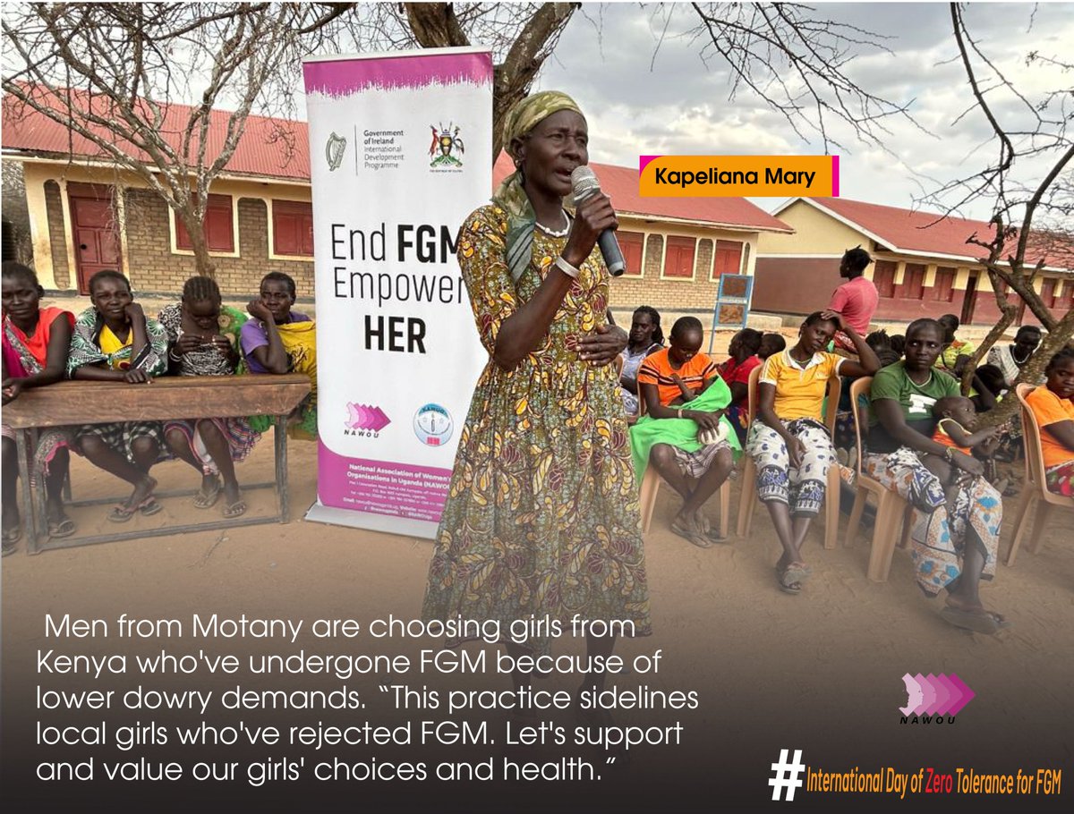 NAWOUga's tweet photo. Celebration of #InternationalDayofZeroToleranceforFGM 2025, in Motany village, Katabok sub-county Amudat District
@IrlEmbUganda @OxfaminUganda 
#EndFGM https://t.co/Yw5XAfpCMh