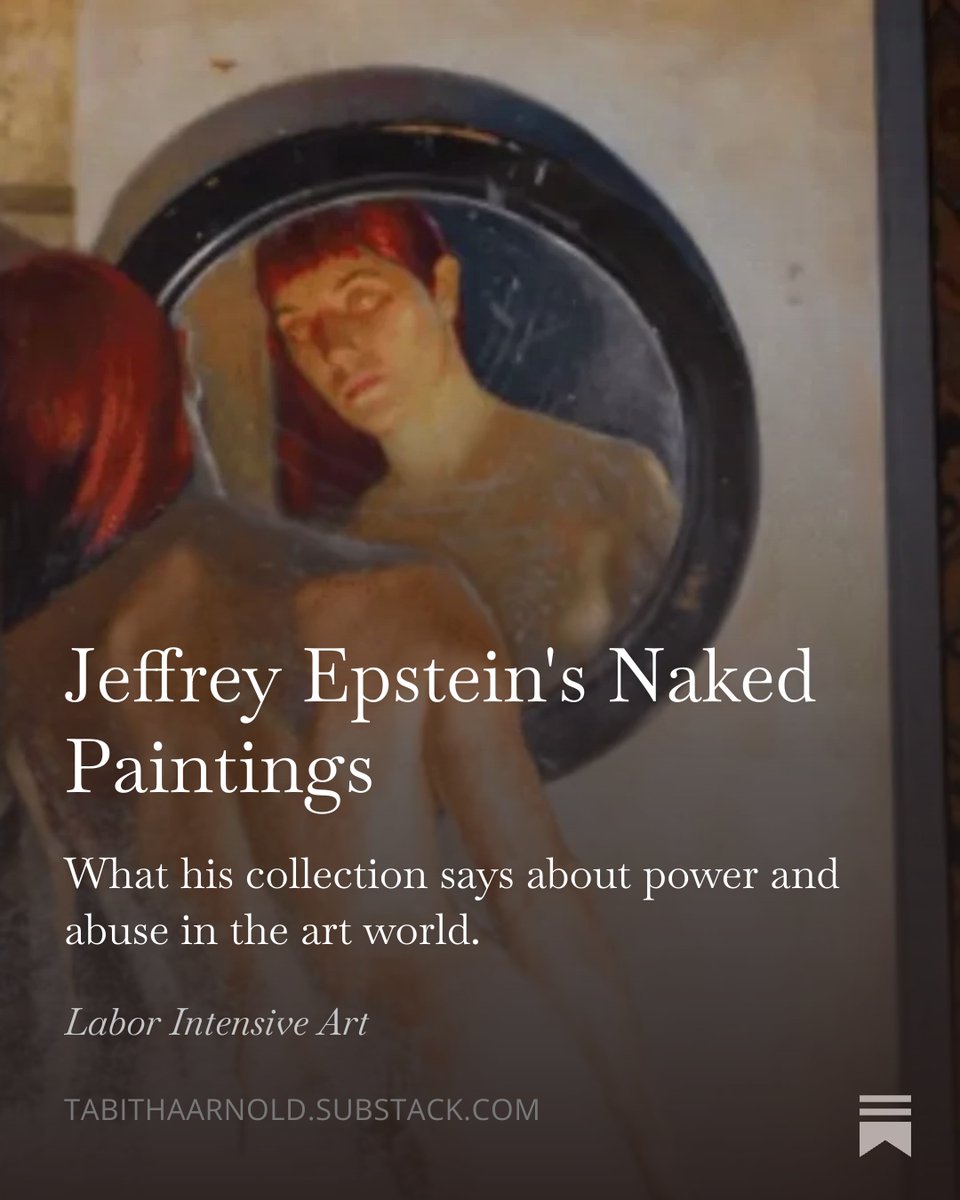 in which I, a classically trained figurative painter, review Epstein's art collection: