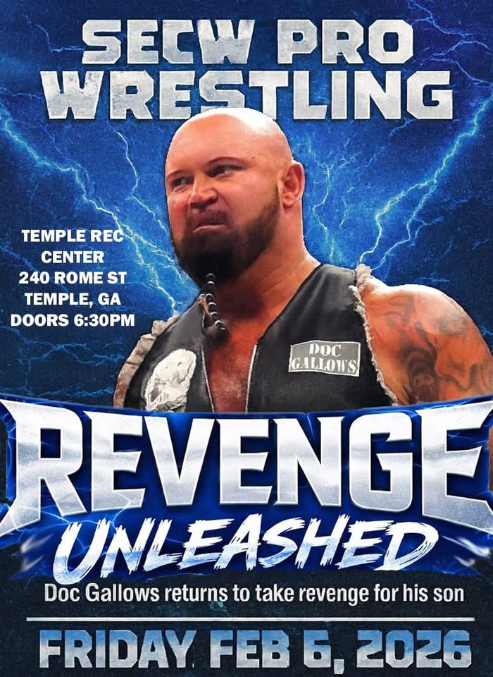 The_BigLG's tweet photo. Tonight in Temple, GA #SECW #CJGallows #GoodSon #Debut https://t.co/xV1K70JC7h