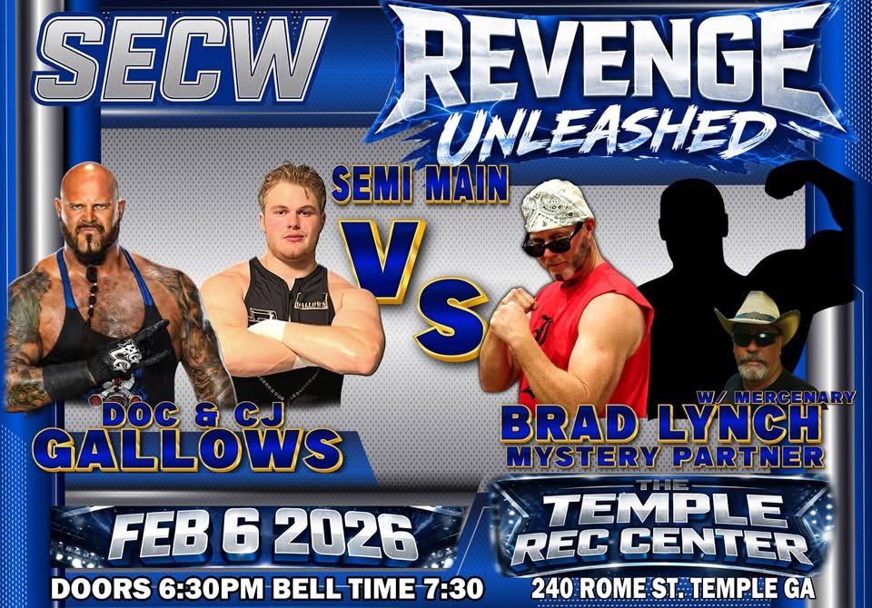 The_BigLG's tweet photo. Tonight in Temple, GA #SECW #CJGallows #GoodSon #Debut https://t.co/xV1K70JC7h