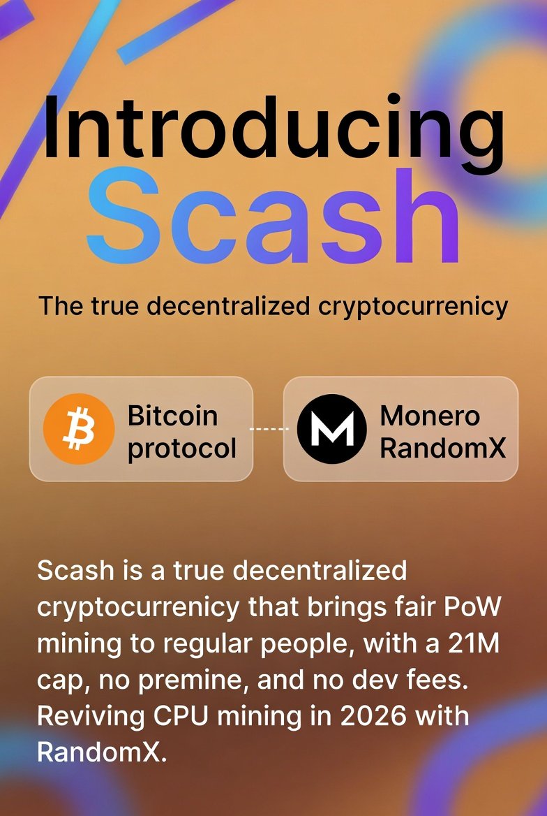Miss1744677's tweet photo. $SCASH is a community-driven project. Anyone with technical skills can participate in the development of SCASH. Are you willing to provide technical support and make contributions to SCASH?
#BTC #ETH #XMR #SOL #Developers #programming #BitcoinForum #DeveloperForum #TechnicalForum https://t.co/KGVr1U3FeN