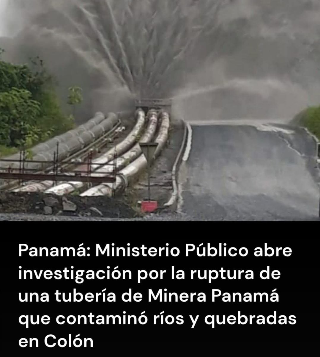 Información acabadas de llegar quién confirma? Y así dicen los hambrientos al dinero que quieren que abran la mina que la minería es sostenible 🙄#denunciaciudadana #justiciasocial #Panamá507 #Panamácity