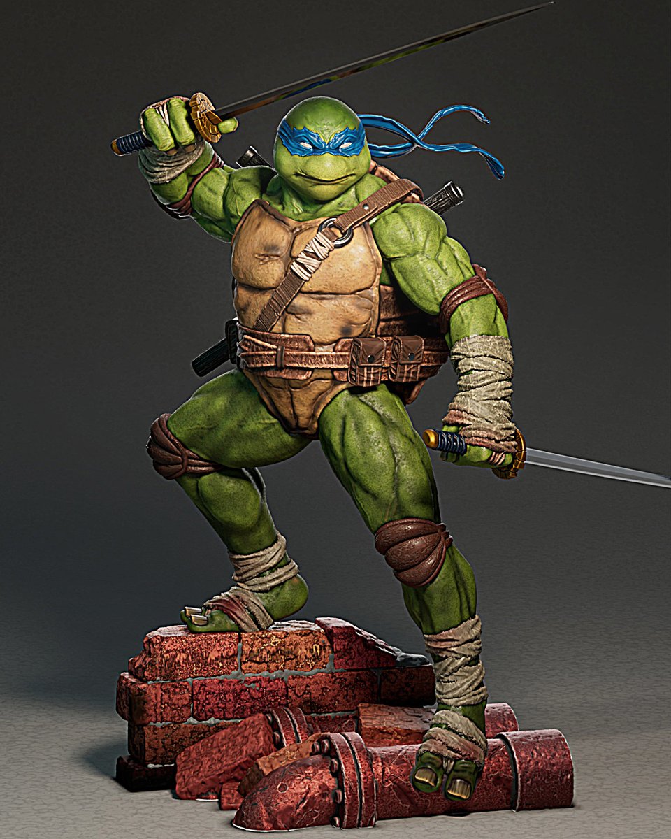Hey everyone! Another project wrapped up. This time I worked on Leonardo from TMNT. Hope you enjoy it!🔥🐢⚔️

Fala galera! Mais um projeto finalizado 🔥
Desta vez é o Leonardo, das Tartarugas Ninjas 🐢⚔️
Espero que gostem!

#3dart  #3dprint  #tmntfanart