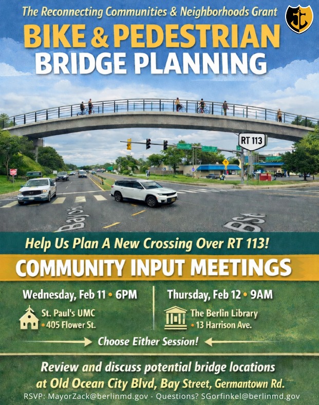 Safer crossings start with community input. Join the conversation on new bike &amp; pedestrian bridge planning over Rt. 113.