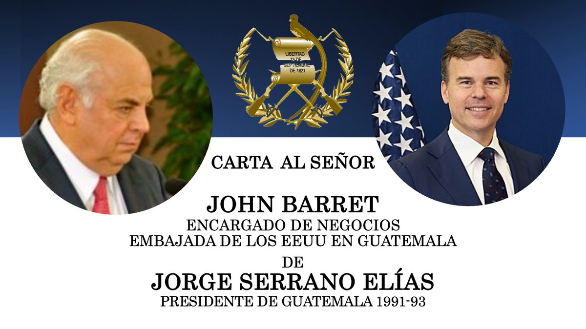 CARTA ABIERTA AL SEÑOR ENCARGADO DE NEGOCIOS DE LA EMBAJADA DE LOS ESTADOS UNIDOS, JOHN BARRETT

Panamá, 6 de febrero de 2026

Estimado señor Barrett:

Con el mayor respeto y en aras de contribuir al sano fortalecimiento de las relaciones bilaterales entre Guatemala y los Estados