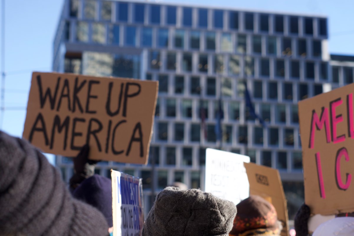 AyadaLeads's tweet image. Minnesota students strike AGAIN.
After the fatal shooting of Alex Pretti on Jan 24, Somali Student Association &amp;amp; Black student groups led a second walkout, demanding justice &amp;amp; accountability.
Documented by @AyadaLeads.
#Minneapolis  #JusticeForPretti #StudentStrike #612Strong
