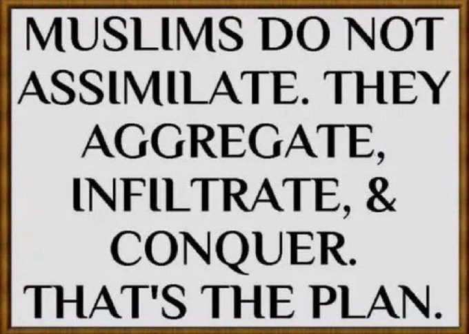 <a href="/WHLeavitt/">𝔉🅰𝒏 Karoline Leavitt</a> All Muslims in Europe and the US are fake refugees. They are not seeking asylum, but want to live at our expense. They don't want to work, they just want to rape, murder, and steal everything they can get their hands on. They want to take power and make us their slaves.
