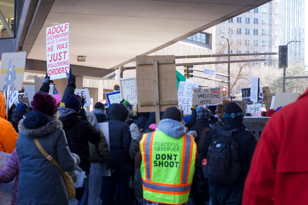 AyadaLeads's tweet image. Minnesota students strike AGAIN. After the fatal shooting of Alex Pretti on Jan 24, Somali Student Association &amp;amp; Black student groups led a second walkout, demanding justice &amp;amp; accountability. Documented by @AyadaLeads.
#Minneapolis #JusticeForPretti #StudentStrike #612Strong