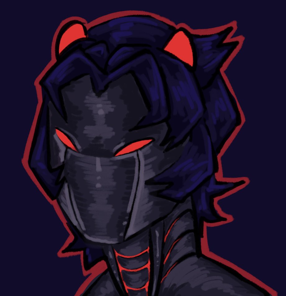 easternCriminal's tweet image. Art of @KocoLocorr s Karbot. I just wanted to shade metal haha. I always hc the bots as having hair that’s much too organized vs what the characters hair usually looks like.