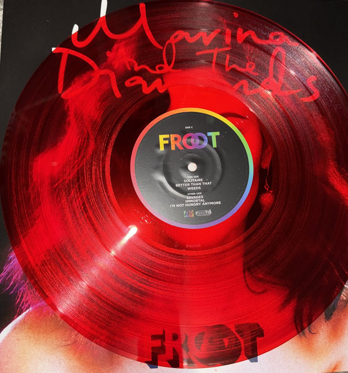 frootbrina's tweet image. i fear marina has the prettiest vinyls 🥹