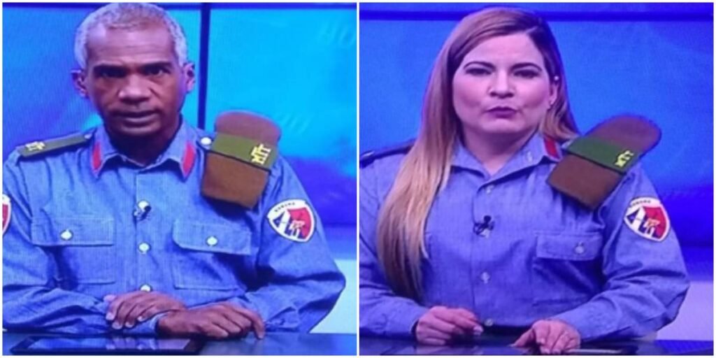 CubaOrtografia's tweet image. Cuba, el único país del mundo donde los presentadores de noticias, de pronto, se visten de milicianos como si fueran a una guerra. 

Dime algo. 

Foto 1/5.