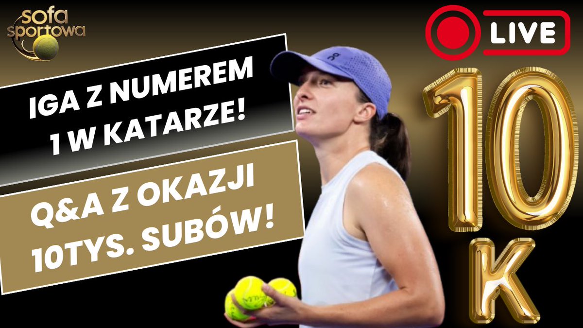 SofaSportowa's tweet photo. Już jutro ( sobota ) zapraszamy Was na live od 18:00 z okazji 10 tysięcy subskrypcji! 

Omówimy sobie drabinkę turnieju w Katarze, a później będziemy odpowiadać na Wasze pytania. 

Jeśli ktoś chciałby zadać pytanie już teraz, piszcie śmiało pod postem⬇️

https://t.co/C6eMCkyvVu https://t.co/MzMQ81B1FA