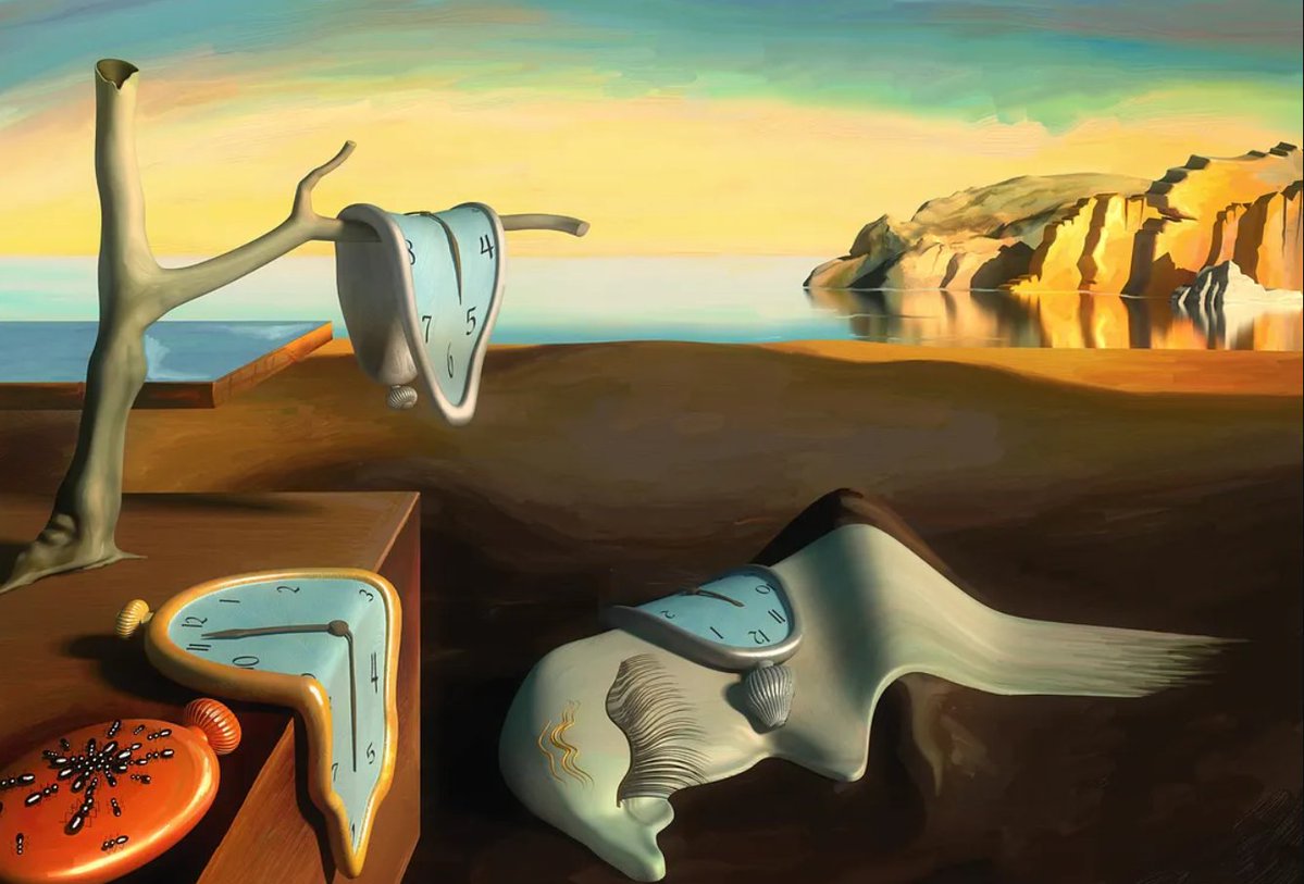 The weirder the source, the clearer the vision.

The ‘Persistence of Memory’ by #Dalí might have been inspired by melting Camembert cheese. 

#Surrealism
#funfact
