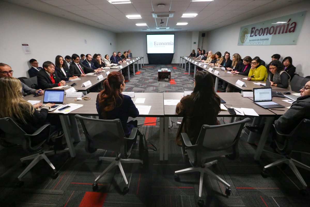Maria_De_Haas's tweet photo. La Titular de la Unidad de Desarrollo Productivo @escobedox y mi Dirección General  convocamos a los directivos y representantes de las Cámaras Binacionales de Comercio en México para comunicarles la gestión de la atención de sus solicitudes y trámites relacionados con ambiente de negocios, como parte de las instrucciones del Secretario @m_ebrard para atender y cuidar las inversiones extranjeras en el país, como establece el #PlanMexico.