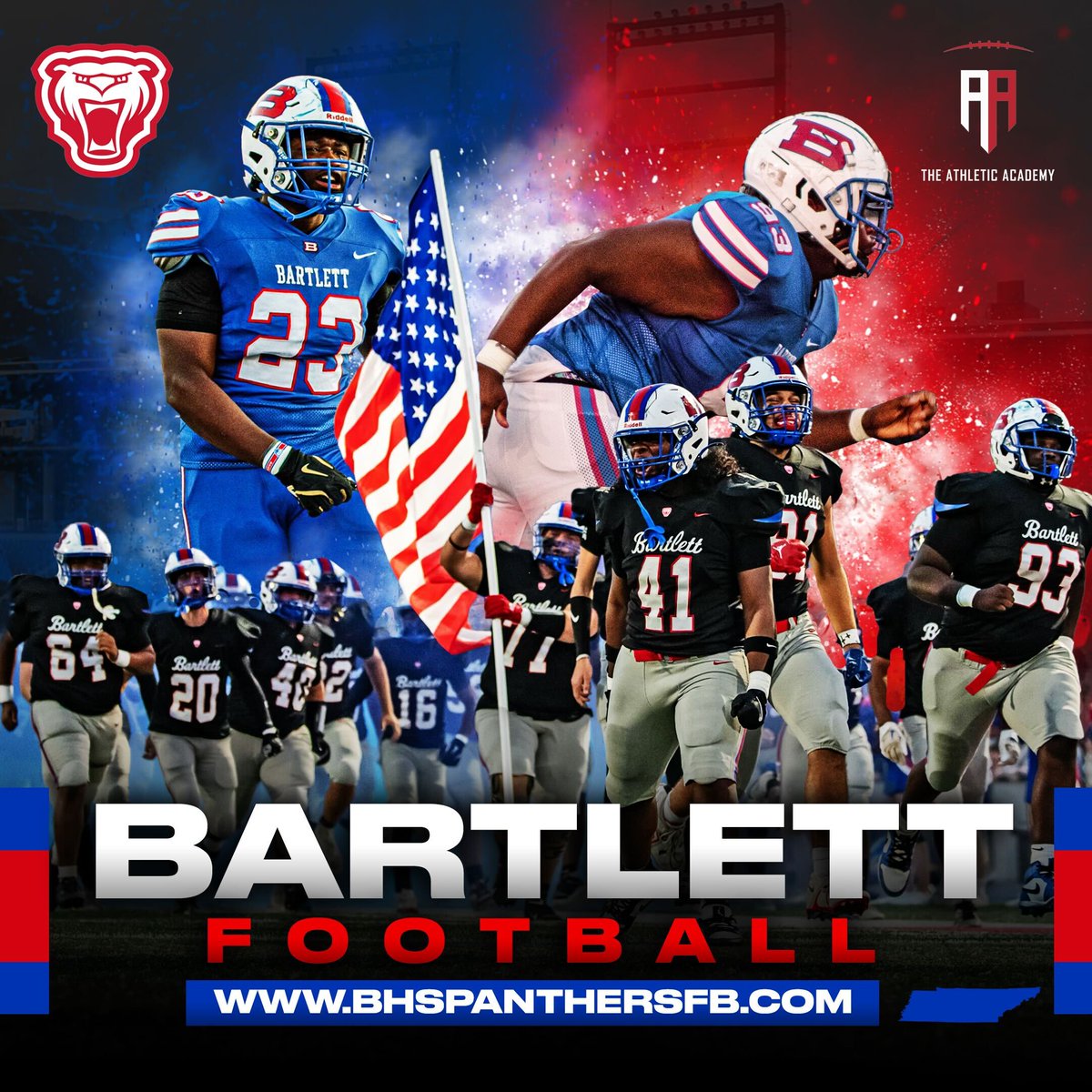 Armstrong1Coach's tweet photo. 🚨🏈Check out the prospects from @Bartlett_FB 
🔋Platform powered by @Ath_Dynasty 

@coachbowdenBHS 
@Coach_Jacob34 
@ath_dynastyalex 

Prospect Platform/List:
https://t.co/7sueeFYksG https://t.co/QFpSfFBeP5