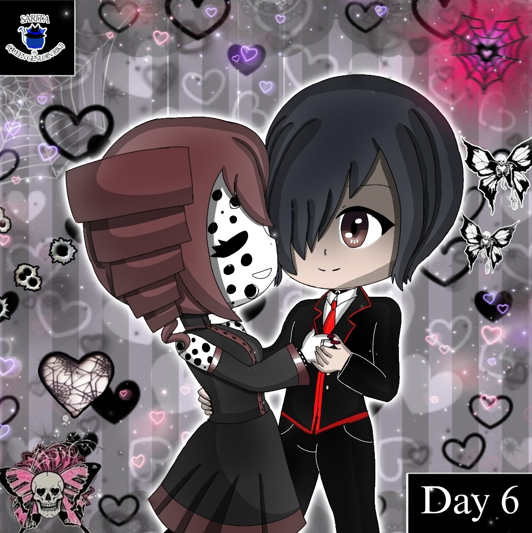 OberitaRiki's tweet photo. Loveruary 2026 - Day 6
.
#yanderesimulator #chojotekina #occultclubmember #horrorvocaloid #necroteto #nekaneteto #sadistic #creepy #goth #cute #postpunk #trypophobia #shadowface #emo #hearts #skullbutterflies #loveruary2026 #day6 #digitalart #animeart #coupleart #picsart #shipart https://t.co/V0dymKzML0