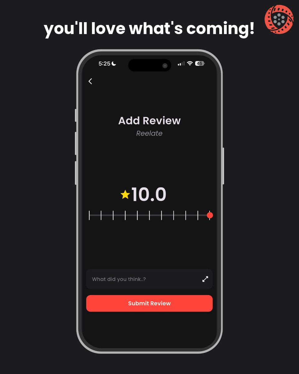 ReelateApp's tweet photo. We know you'll love it! Join the waitlist now at the link in our bio. 🍿 🍿 🍿 
#film #movies #cinephile #streaming #entertainment #reviews #filmcommunity https://t.co/ozdfPo2aEx