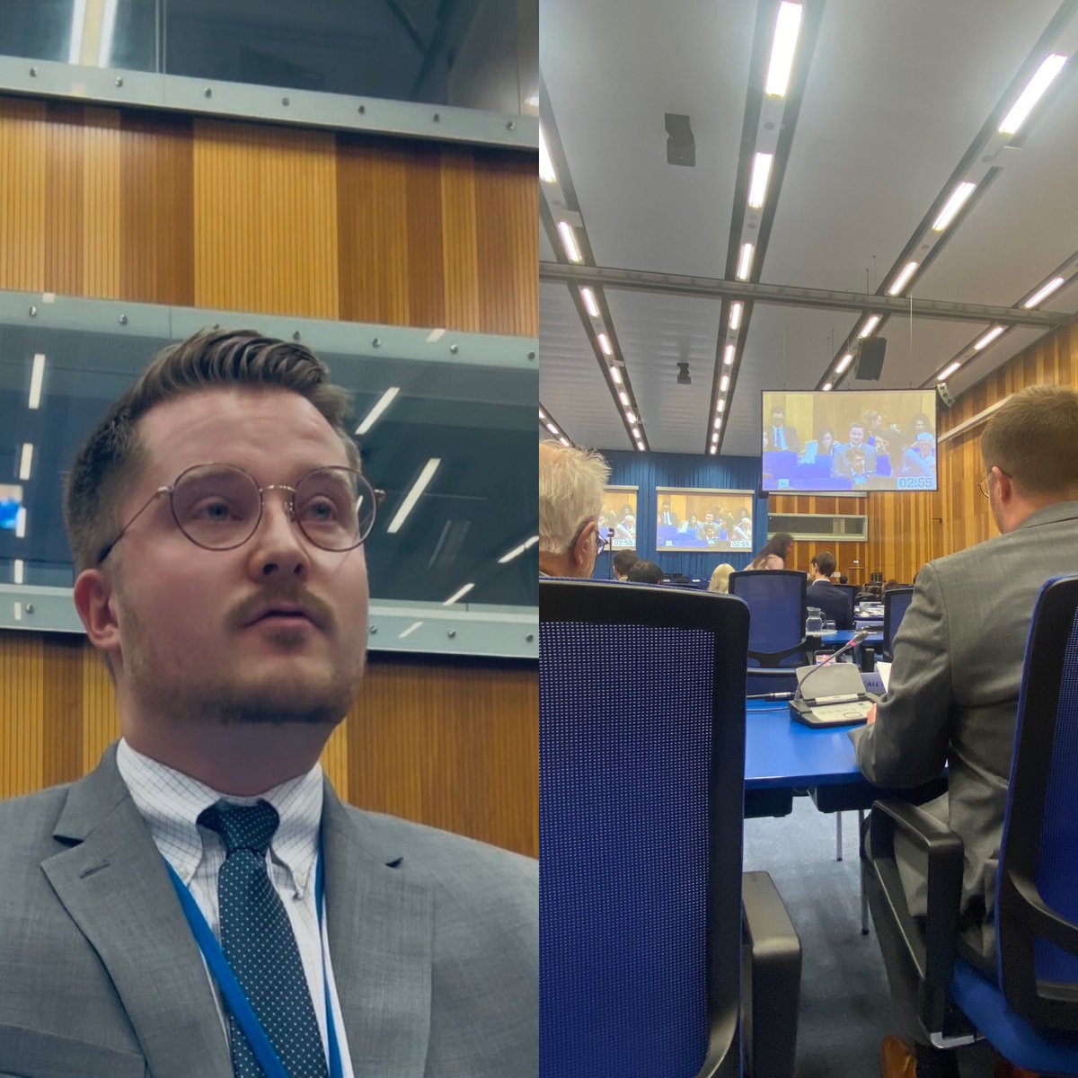 SDFSpace's tweet photo. Our Founder, CEO, and Executive Director Tate Few attended the 63rd Scientific and Technical Subcommittee (STSC) of the United Nations Committee on the Peaceful Uses of Outer Space (UNCOPUOS) in Vienna, Austria, in addition to the space situational awareness discussion group that focused on data sharing, international collaboration, and collision avoidance.