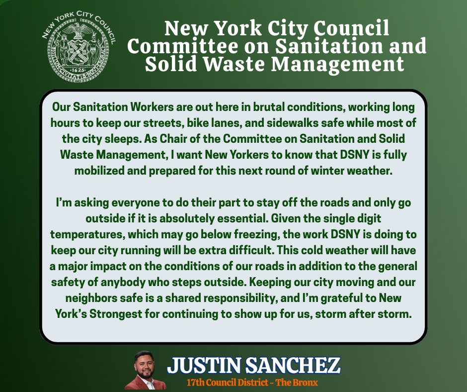 Council Member Justin Sanchez tweet media
