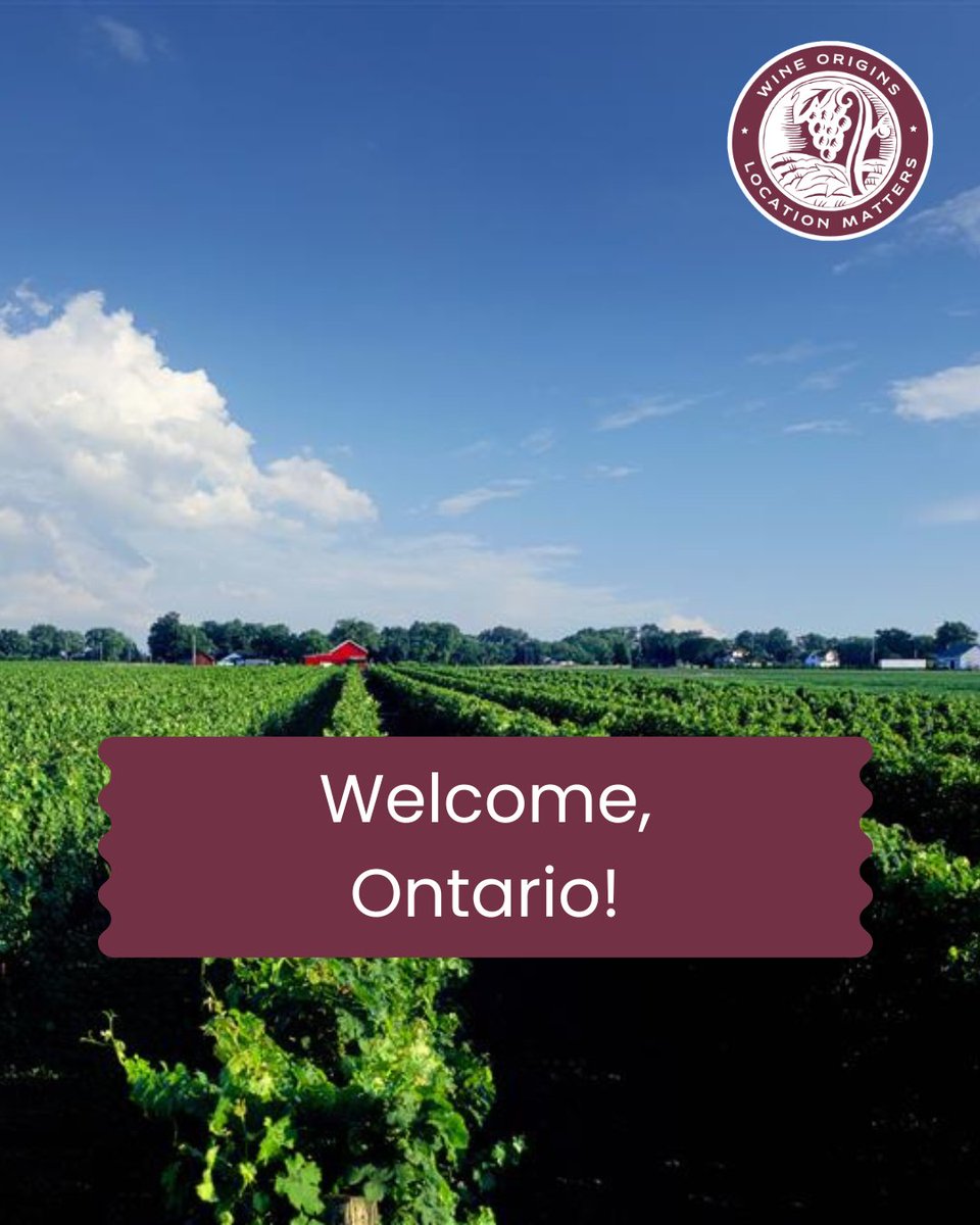 #MemberSpotlight: Today we highlight one of our new member regions, Ontario! The region has 194 VQA wineries and its long growing season near the Great Lakes produces the perfect ripe, expressive fruit. Please join us in welcoming Ontario to WOA! 🌎
