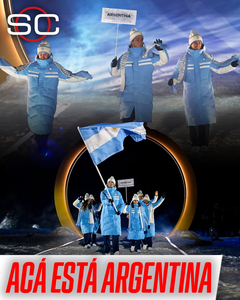 🇦🇷 ¡ARGENTINA PRESENTE EN LOS JUEGOS OLÍMPICOS DE INVIERNO!

👉 Francesca Baruzzi y Franco Dal Farra como abanderados, la delegación albiceleste hizo su aparición en la Ceremonia de Apertura de #MilanoCortina2026 

📌 Tiziano Gravier, Nicole Begué, Verónica Ravenna, Nahiara Díaz,