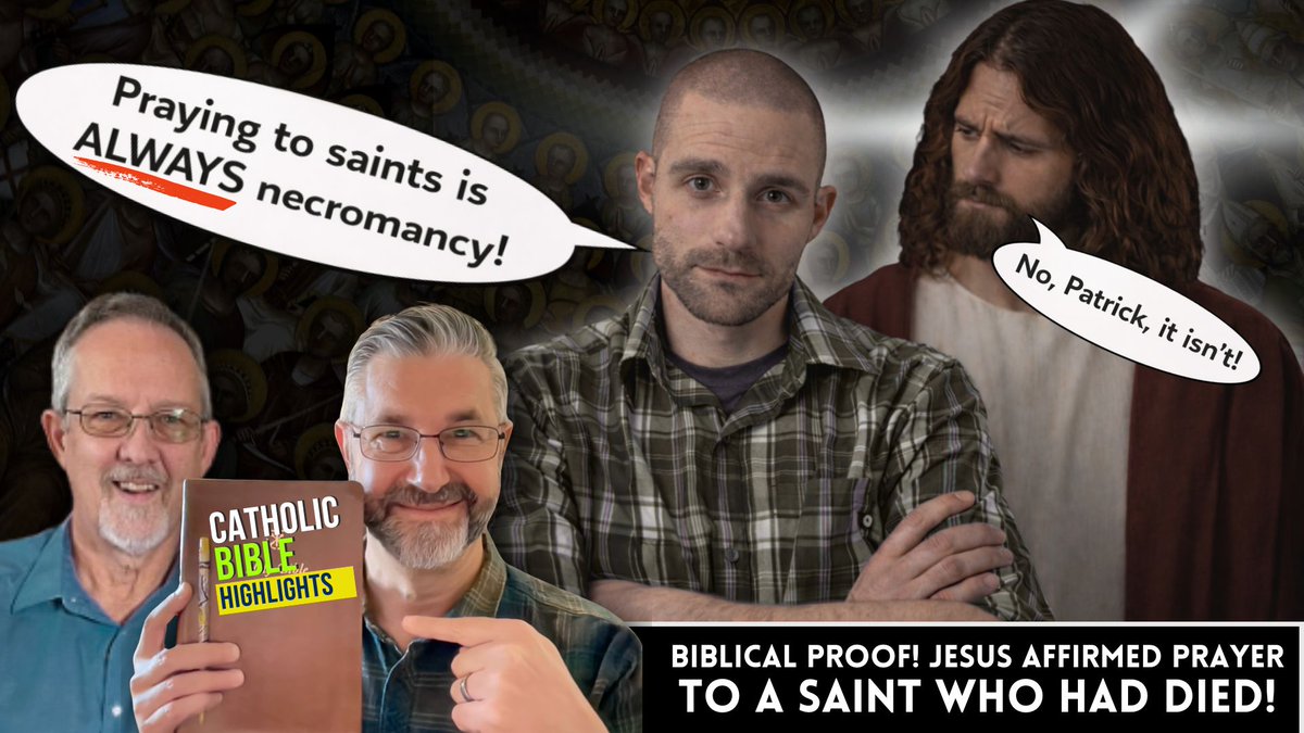 I hear this all the time. Is it true? Is Praying to the Saints always "Necromancy" as some anti-Catholic evangelists teach? NOPE!
[watch] - youtu.be/8WCiipAavYw