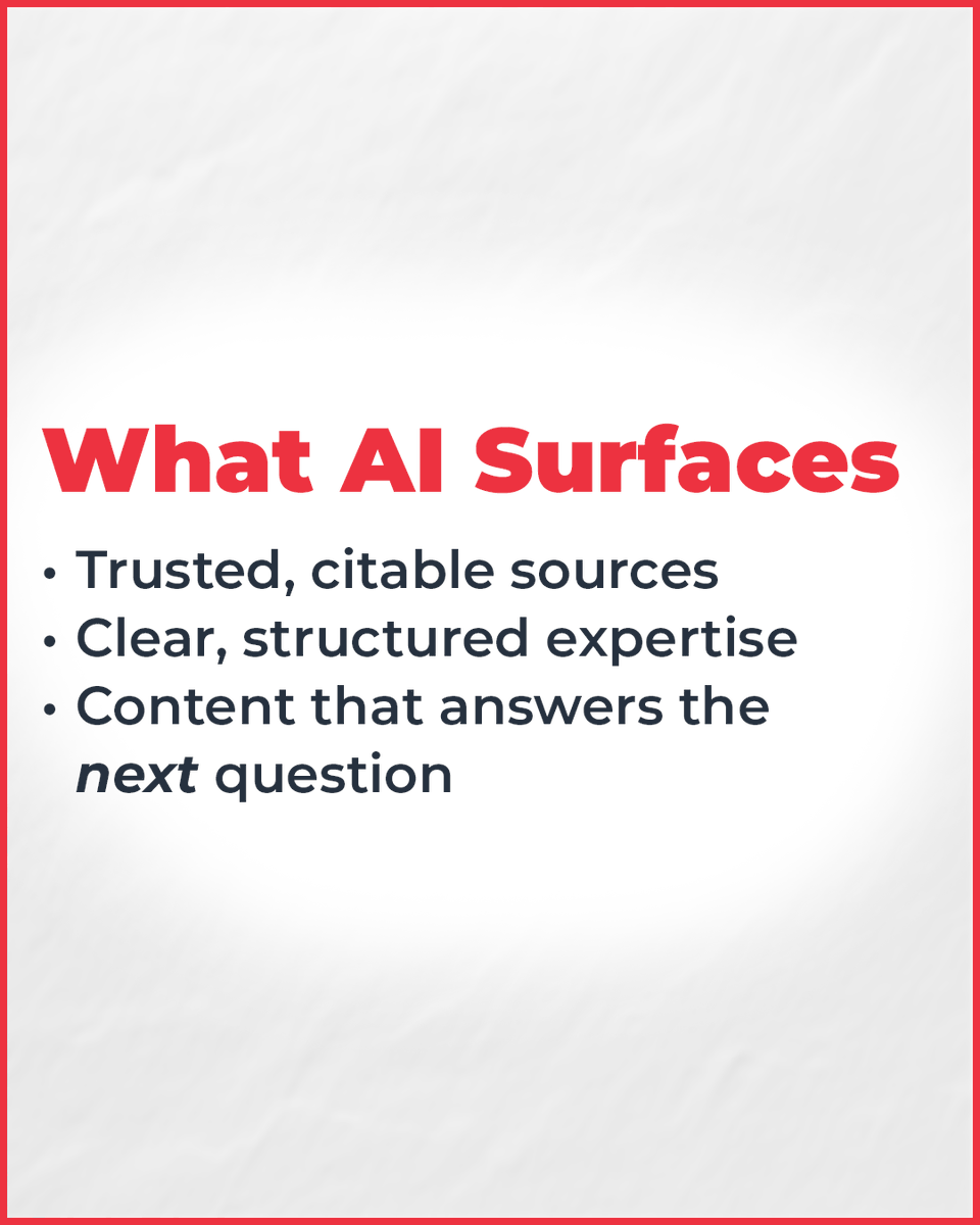 Search didn’t disappear—it evolved.  

With AI Overviews now powered by Gemini 3, Google is moving search toward conversation, not clicks. That means visibility isn’t just about ranking anymore but being the source the model trusts and cites.  

The brands that win won’t chase