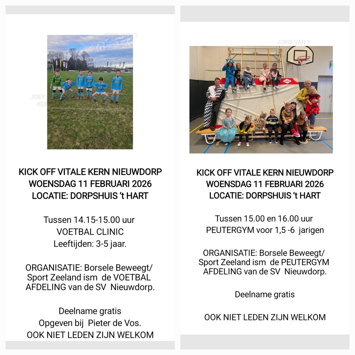 Op woensdag 14 februari is de Kick Off van Vitale Kern Nieuwdorp project. De SV Nieuwdorp doet mee met :