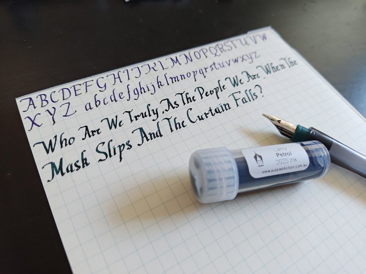 Using the recent writing I did to construct a sentence using this font. It's definitely a new learning curve to try and make things consistent!