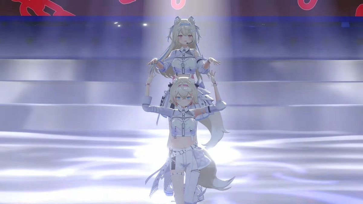 Absol1990's tweet image. Listening to DEMON'S RESiDENCE while walking gives you so much energy! The song and choreography put together makes the entire performance mind-blowing!  
FUWAMOCO sings and dances with so much confidence that it is impossible not to admire them! These girls are awesome!🩵🩷🐾