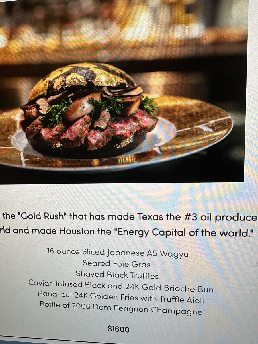 ステーキ$1600て、なに。二度見しちまった。