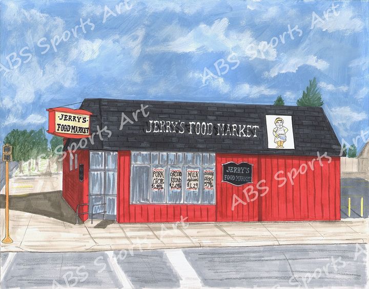 Art of the Day! "Jerry's Market 11 x 14 Print". Buy at: ArtPal.com/abssportsart?i…