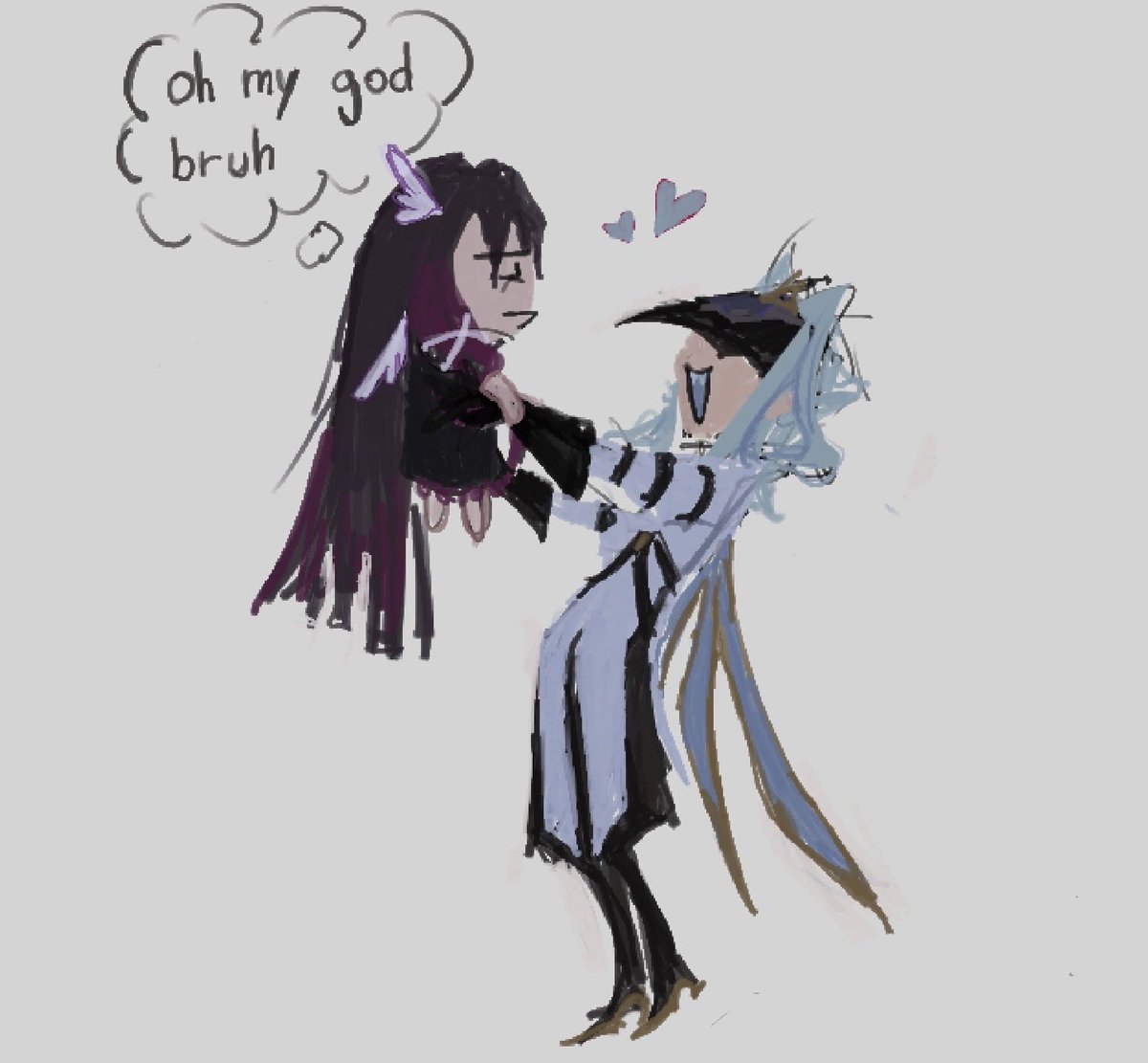 That weird aunt that won’t leave you alone at the family gathering 
#columbina #dottore