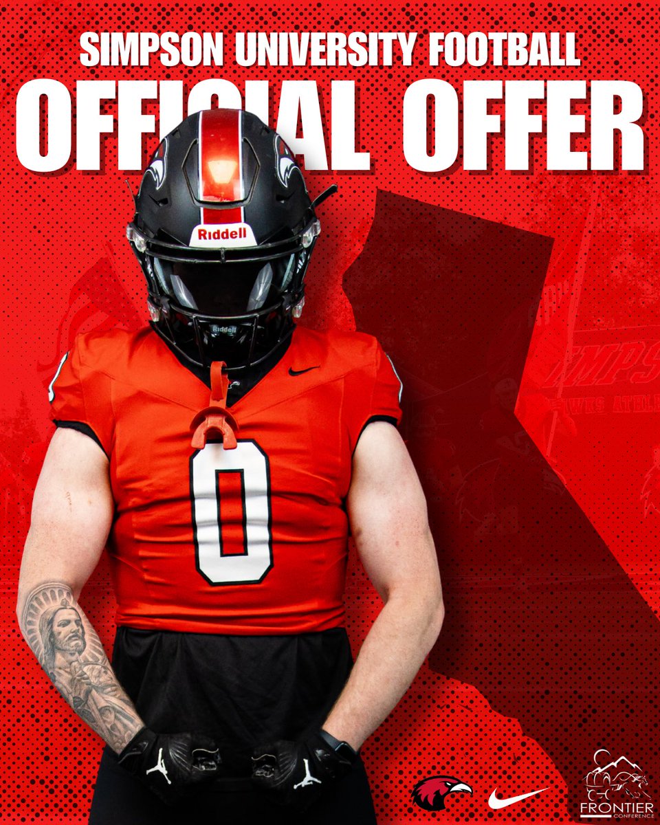 BurtBarnesJr's tweet photo. After meeting with @unko_drew_  I am extremely blessed 🙏🏼 to have received my first official offer from @SimpsonU_FB!!
#WinTheDay https://t.co/AVohtd5pAL