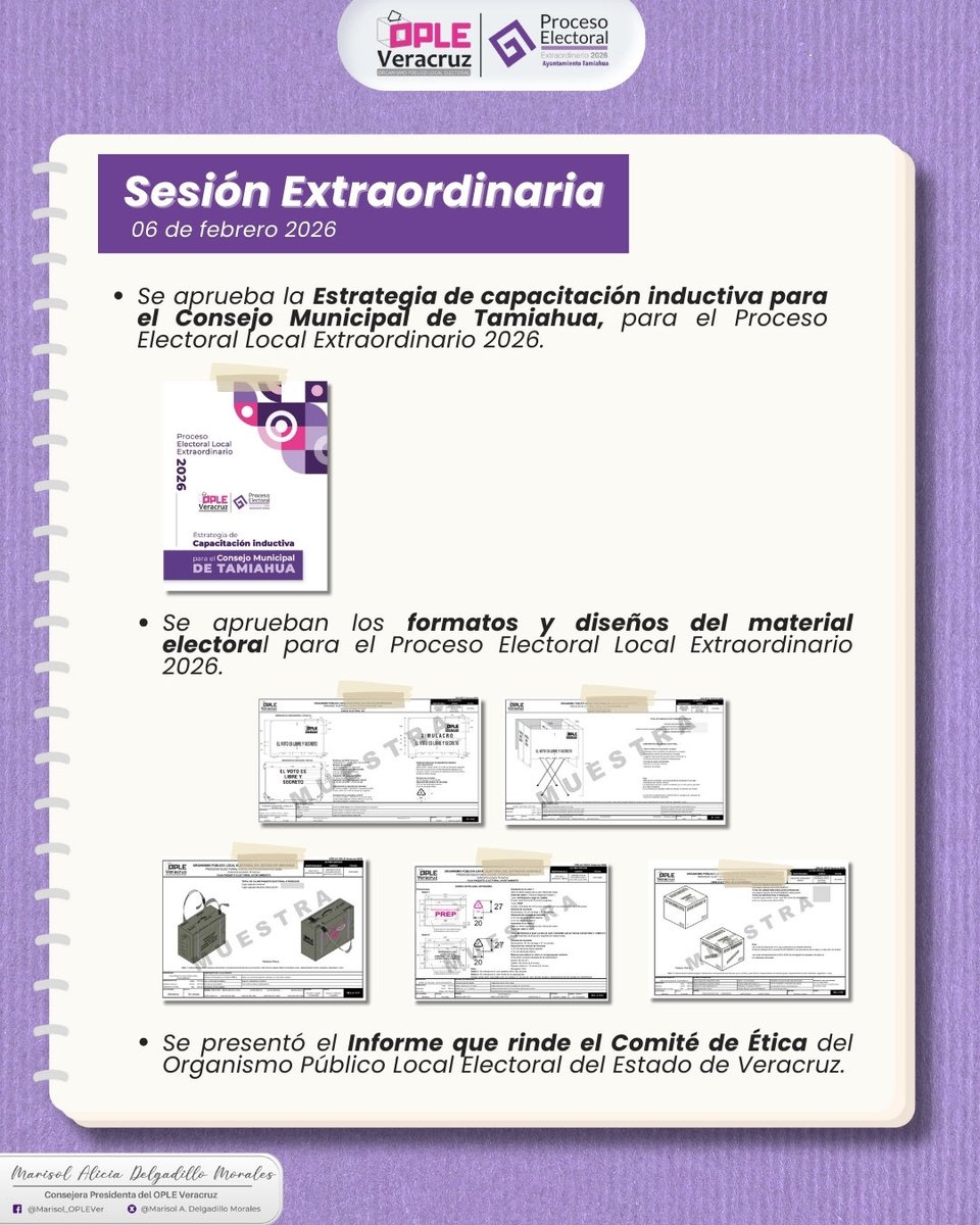 #ActividadesOPLE |  📄🛎️Te invitamos a conocer los temas abordados #hoy en Sesión Extraordinaria del #CG del <a href="/ople_Ver/">OPLE Veracruz 🗳️</a> 🙋🏻‍♀️✨