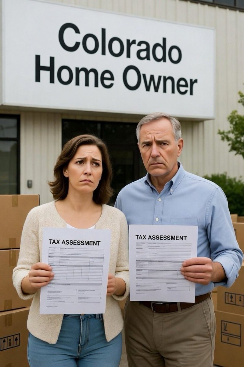 mrosazza's tweet photo. This should really bother everyone in Colorado.  YOU ARE BEING PLAYED:  Property taxes doubled in 9 years because home prices were driven sky-high by policies bringing in endless people for ‘growth.’
Retirees who worked decades to pay off their homes now face huge tax bills—too much for Social Security checks.
Many have no choice: borrow against their house (reverse mortgage—banks take your equity later) or sell, often to big firms like BlackRock who turn it into rentals.
Governments get rich without raising rates openly. Big investors win. Regular folks lose the homes they dreamed of owning forever.
This is being done to you on purpose buy Polis and his communist regime.  #copolitics #colorado #homeownership