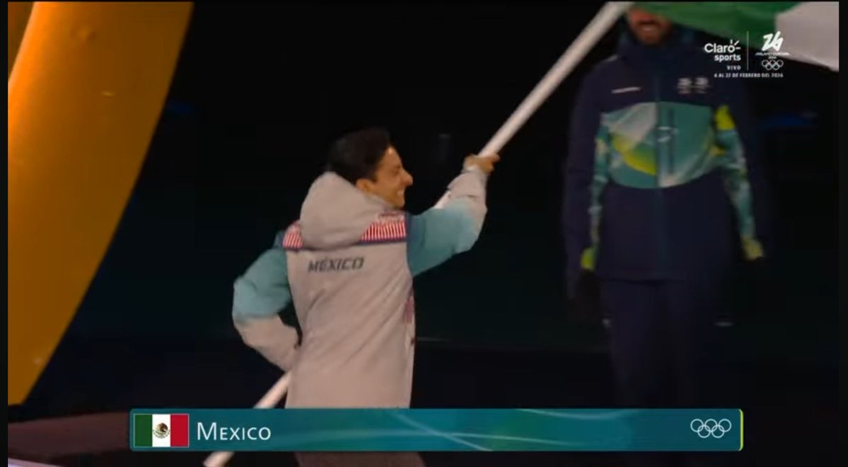 OlimpismoMex's tweet image. México desfilando en la ceremonia de inauguración de #MilanoCortina2026.

Donovan Carrillo
Regina Martínez
Allan Corona
Sarah Schleper
Lasse Gaxiola

🇲🇽🇲🇽🇲🇽