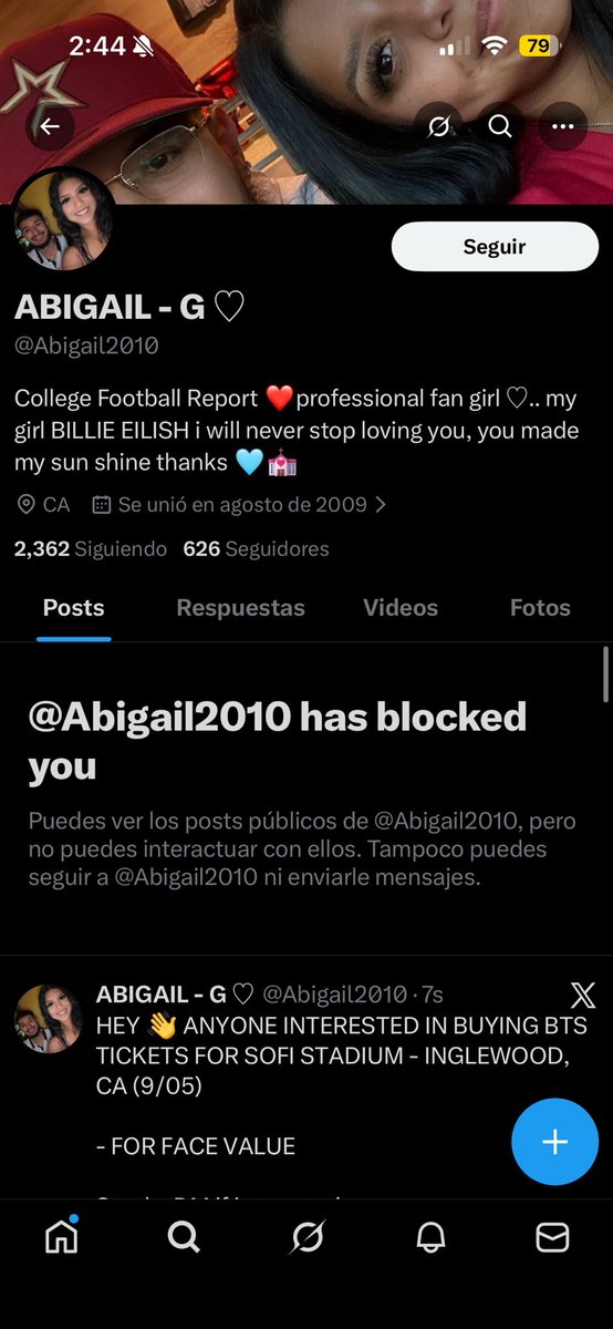 corazononhielo's tweet photo. ‼️NOT SELLING ‼️

‼️THIS PROFILE IS A SCAM‼️

HEY 👋 ANYONE INTERESTED IN BUYING BTS TICKETS FOR SOFI STADIUM - INGLEWOOD, CA (9/05)

- FOR FACE VALUE 

Send a DM if interested 

🏷️  BTS World Tour ARIRANG SoFi stadium los angeles iso la California ca wtb wtt wts ticket https://t.co/TAogEfArje