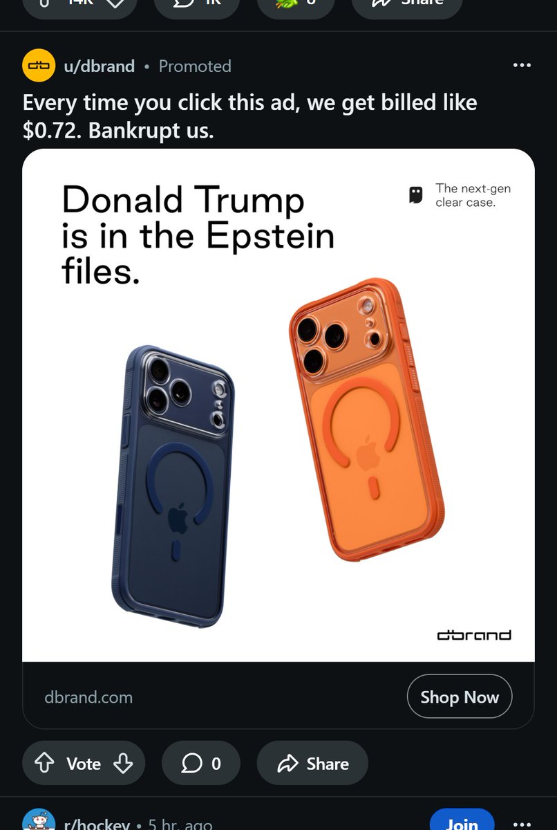 dbrand's tweet image. reddit banned this ad so we’re posting it here instead